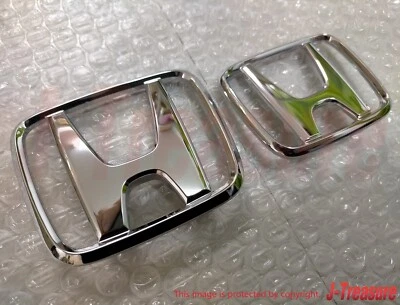 HONDA PRELUDE BB# 1997-2001 Genuine Center Emblem "H" Front & Rear Set OEM - Image 1 of 4