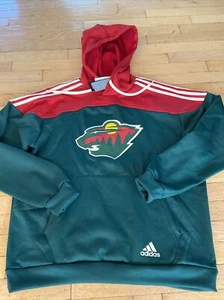 Adidas NHL Minnesota WILD PULLOVER HOODIE M BNwT HM3010 Men’s Training Casual - Picture 1 of 9