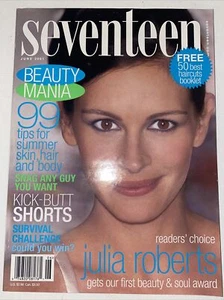 JULIA ROBERTS June 2001 SEVENTEEN Magazine like new no label - Imagen 1 de 2