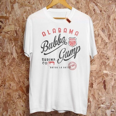 Bubba Gump T-Shirt FORREST GUMP Inspired Retro 90's Film Shrimp Company - Image 1 of 4