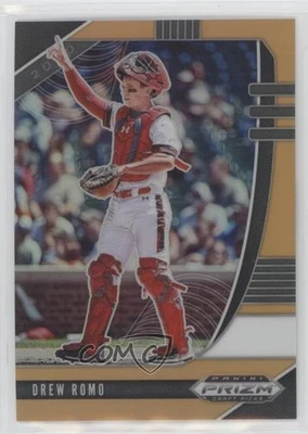 2020 Panini Prizm Draft Picks Neon Orange Prizm /50 Drew Romo #PDP35 - Image 1 of 2