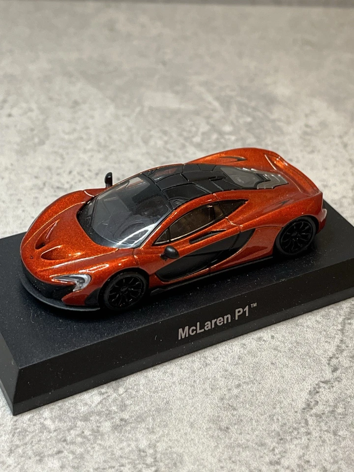 Modelo de coche fundido a presión 1/64 Kyosho MCLAREN P1 NARANJA  Foto 1 de 4