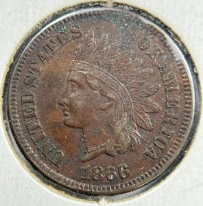 1866/1866 FS-301 Snow-2 RPD Indian Head Cent seltene vz Details gegraben Umwelt - Bild 1 von 5