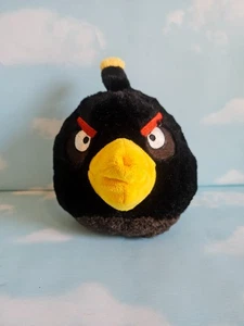 ❣️Angry Birds Black Bomb Plush 6.5" Toy ❣️ 2011 Commonwealth ❣️Good Stuff Toys - Picture 1 of 4