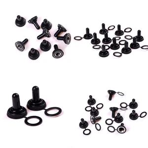 10Pcs 12mm Dia Toggle Switch Waterproof Rubber Cover Cap Waterproof Boot Cap -b - Picture 1 of 11