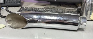 Polished/Stainless Steel Exhaust Tip Resonated 2.8in - 3.5 Out, 16in - Picture 1 of 4