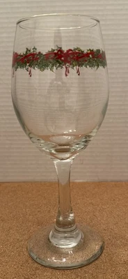 Christopher Radko Holiday Celebrations Christmas Goblet Gold Rim 8-1/4” - Image 1 of 4