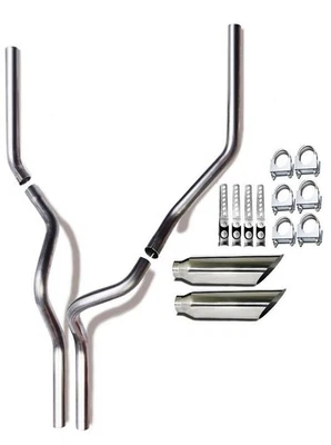 Tubos de escape dobles con puntas se adapta a: camioneta Chevrolet K2500 2008 Foto 1 de 4