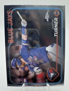 2024 Topps Chrome Justin Turner #248 Toronto Blue Jays - Picture 1 of 2