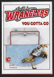 2008-09 Las Vegas Wranglers ECHL Hockey Schedule !!! Dunkin' Donuts - Picture 1 of 1