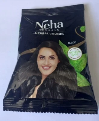 NEHA HENNA HERBAL COLOUR (BLACK OR NATURAL BROWN) x1 - image 1 of 2