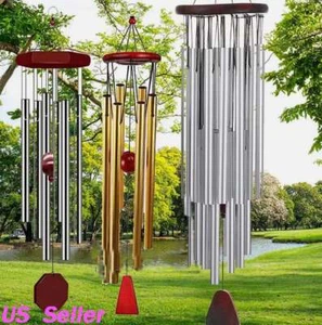 27 Tubes Windchime Large Bells Wind Chimes Chapel Home Decor for Garden Outdoor - Picture 1 of 13