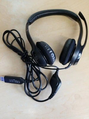 Logitech DZL-A-00052 Corded USB Stereo Headset - Photo 1/3