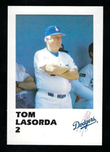 1988 L. A. Police Dept. card #2 - TOM LASORDA - Los Angeles Dodgers - HOF
