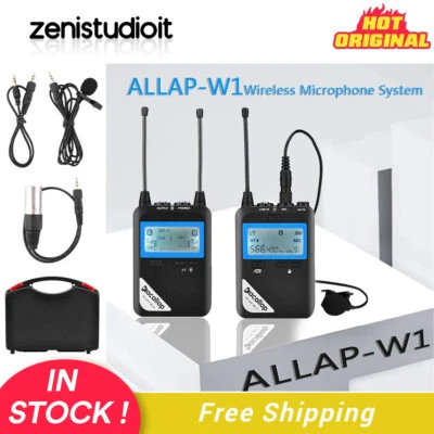 US kacallap 1 Transmitter & Receiver Kit Lavalier Microphone for Video Interview - Image 1 of 4