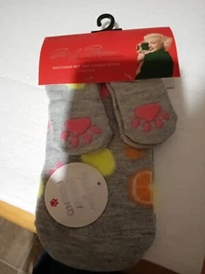 Marilyn Monroe Matching Socks for Pet & Owner (Low Cut) /Grey W Fruit/Small Pets - Picture 1 of 3