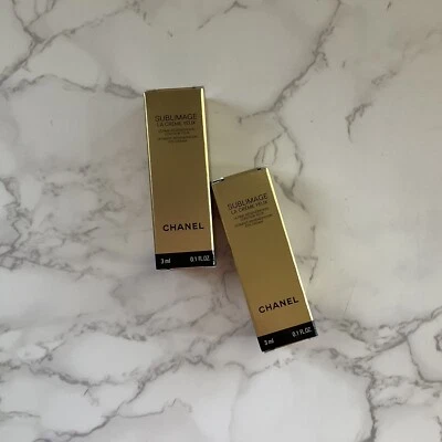 2 x CHANEL SUBLIMAGE LA CREME крем окончательная регенерация 5 мл/0,17 унц каждый новый - Изображение 1 из 3