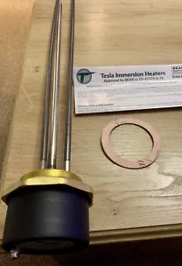 NEW “Tesla” Immersion Heater Titanium 27" Plus Thermostat UK SELLER. Brand New. - Picture 1 of 4