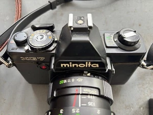 Minolta XG-7 35mm SLR Camera with Vivitar 28mm 1:2.8 Lens - Picture 1 of 12