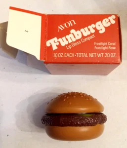 Brillo Labial Avon Funburger Hamburguesa Compacto De Colección Producto Usado en Bonita Caja Original - Imagen 1 de 4
