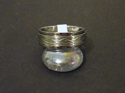 Anillo giratorio nudo celta acero inoxidable 8 mm tamaño 11,5 (CK1) Foto 1 de 4