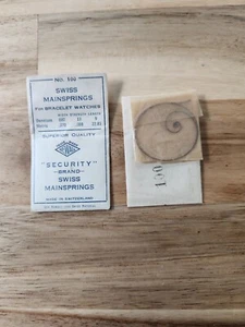 Newall Steel Wristwatch Mainspring 100, 000 x 13 x 9 / .070 X .008 X 22.85 - Picture 1 of 2