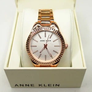 Orologio da polso donna Anne Klein quadrante oro rosa link AK/4172 nuovo con scatola - Foto 1 di 6