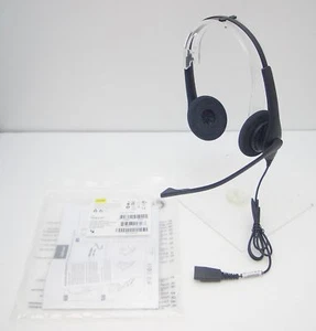 Jabra BIZ 1500 Duo (Stereo) QD Over the Head Telephone Headset Black 1519-0154 - Zdjęcie 1 z 2