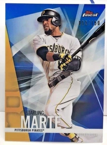 Starling Marte 2017 Topps Feinstes #94 - Blau Refraktor #' D 55/150 - Piraten - Bild 1 von 2