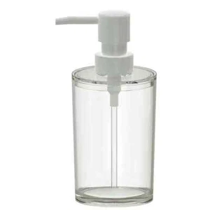 Mainstays Plastic Lotion Hand Dish Soap Dispenser Pump Bathroom Kitchen Clear - Picture 1 of 4