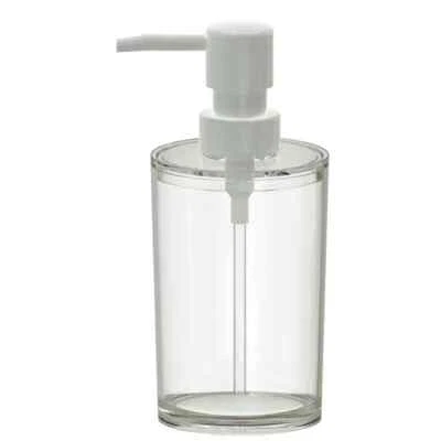 Mainstays Plastic Lotion Hand Dish Soap Dispenser Pump Bathroom Kitchen Clear - Image 1 of 4