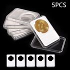5Pcs Commemorative-Coin Slab Holder Coin Display Storage Box Case Protector