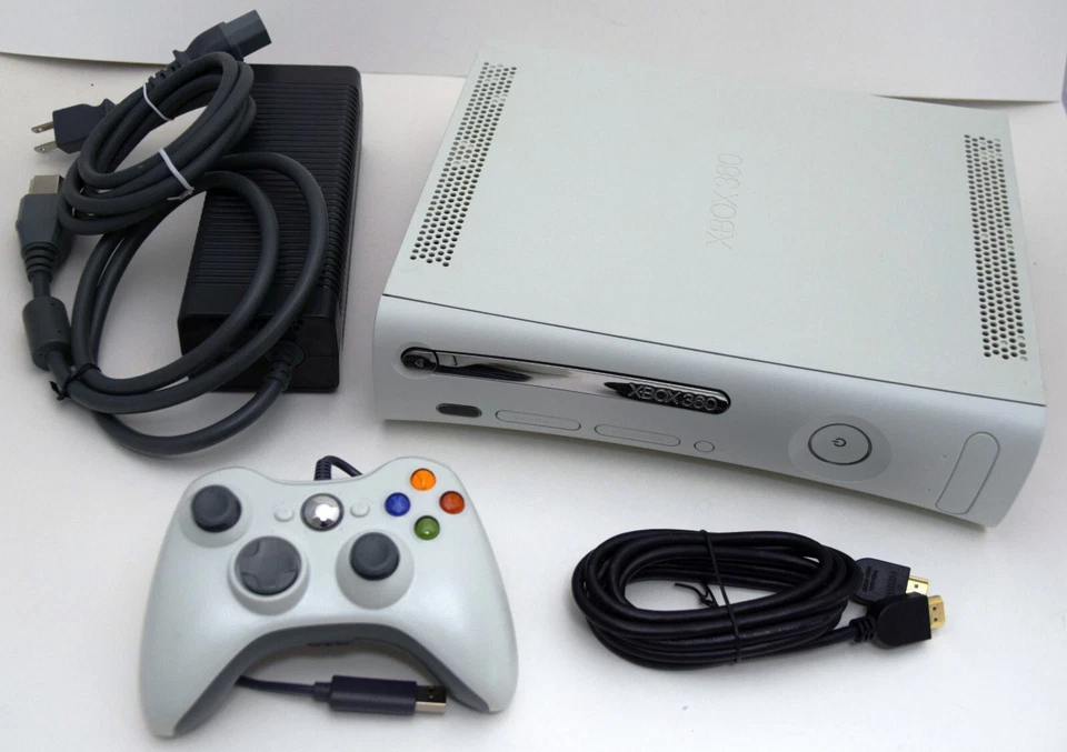 Microsoft XBox 360 PRO Video Game Console Gaming System Bundle Package - Image 1 of 4
