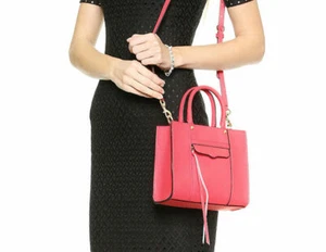 Rebecca Minkoff Tote Bag Crossbody Leather Mini MAB Watermelon New $195 - Picture 1 of 12
