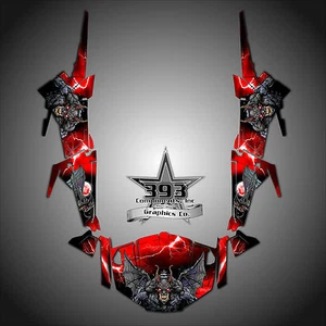 Polaris RZR 4 1000 XP UTV Wrap Graphics Decal Kit 2013-2015 Guardian Red - Picture 1 of 1