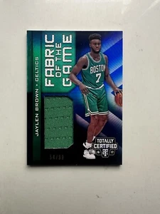 2016 Totally Certified Fabric of the Game Blue Jaylen Brown /99 Rookie RC - Bild 1 von 10