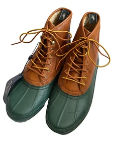 Polo Ralph Lauren Claus Lace Up Sherpa Lined Duck Boots Size 11 - Picture 1 of 6