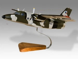 Let L-410 Czech Air Force Desk Wood Airplane New Model Large Scale 1/48 - Picture 1 of 12