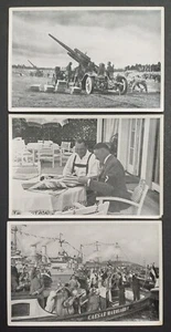 Segunda Guerra Mundial Alemán Tercer Reich Cigarrillos Tabaco Tarjetas Grupo 67 - 3 Tarjetas - Imagen 1 de 2