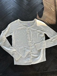 Cat And Jack Girl's Button Up Cream Cardigan Sweater Size S (6/7) New with Tags - Picture 1 of 2