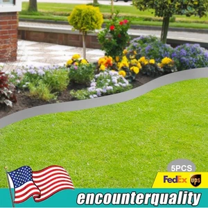 5* Metal Yard Barrier Garden Landscape Edging Steel Lawn Edging Border HOTSALE - Picture 1 of 9