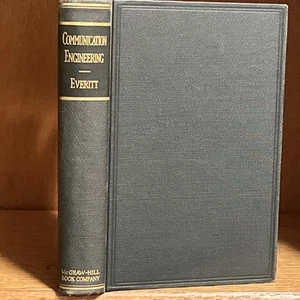 Communication Engineering by William Littell Everitt 2nd Ed, 1937 Radio,Networks - Picture 1 of 4