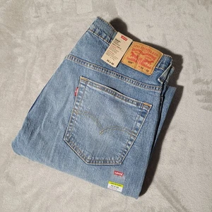 Pantalones de mezclilla flexibles Levi 569 para hombre talla 33x32 lavado claro sueltos calce recto - Imagen 1 de 7
