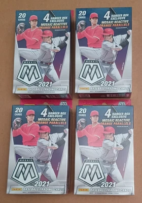 2021 Panini Mosaico Cabide de Beisebol Caixa Novo Lote Selado de (4) - Imagem 1 de 4