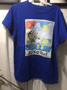 Olaf Disney Frozen Blue X- Large T-Shirt NWT. - Picture 1 of 24