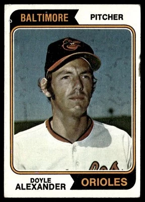 1974 Topps Doyle Alexander Baltimore Orioles #282 *Low Grade* - Image 1 of 2
