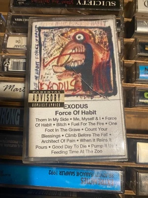Exodus *Force Of Habit *cassette tape *VG+ *1992 *Capitol *C496676 *THRASH METAL - Image 1 of 4