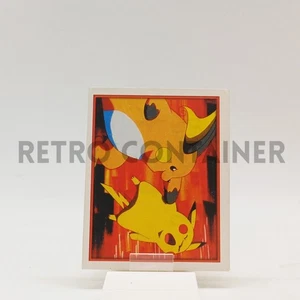 NINTENDO POKEMON MERLIN Sticker Card (2000 Series 2) - 63 - Raichu Pikachu - Picture 1 of 2