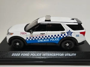 Custom 1/43rd scale Chicago, IL Police 2022 Ford Police Interceptor Utility - Picture 1 of 8
