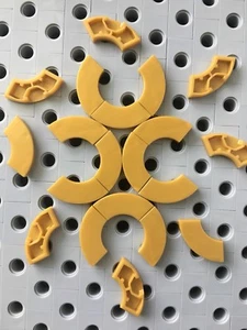 Lego Gold 2x2 Fliese mit Bogen Neu Menge 20 Stck. 1/4 Kreis Fliesen - Bild 1 von 2